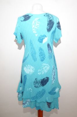 Baumwollkleid 'Lalitia' türkis, Sommerkleid türkis