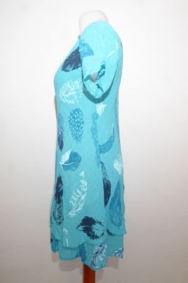 Baumwollkleid 'Lalitia' türkis, Sommerkleid türkis