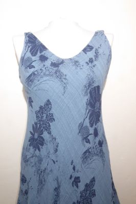 Ärmelloses Sommerkleid 'Lalitia' jeansblau, Hängerkleid jeansblau