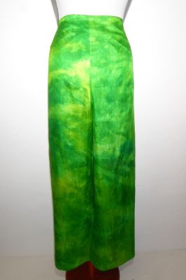 Wickelhose aus reiner Seide - hellgrün