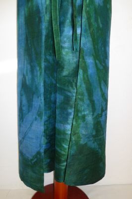 Wickelhose aus reiner Seide - blaugrün - zwei Größen