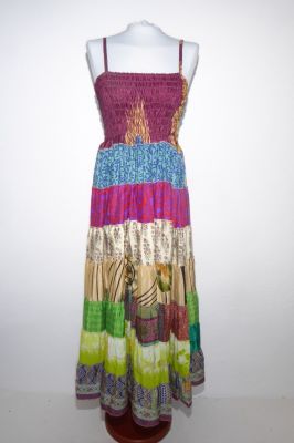 Kleid Gypsy Rayon weinrot-bunt