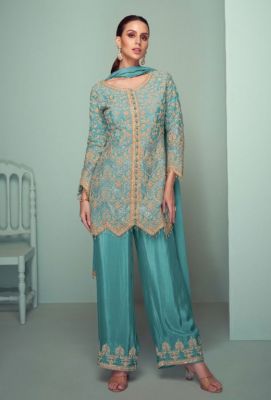 Salwar Kameez Crown Platinum XL hellblau