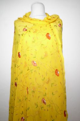 Dupatta Georgette gelb