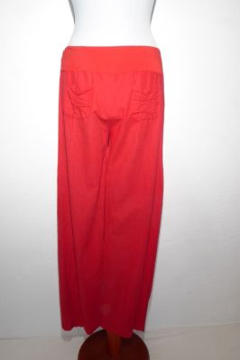 Leinenhose rot