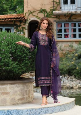 Salwar Kameez Sonja aubergine