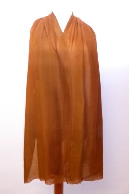 Fine Wool Wollschal orangebraun