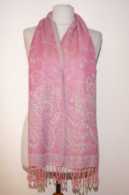 Kleiner Wollschal rosa