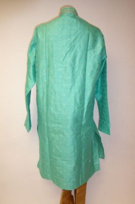 Kurta-Pajama-Set 2-teilig hellgrün mit filigraner Brokatstickerei