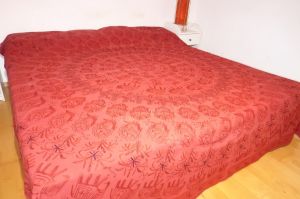 Tagesdecke Leela weinrot I - B-Ware