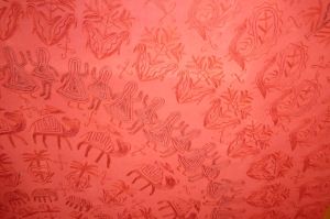 Tagesdecke 'Leela' weinrot I - B-Ware