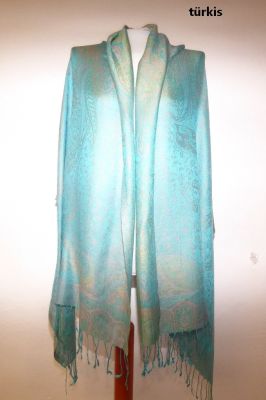Viskoseschals mit Paisleys und Ornamenten XL - vier Farben