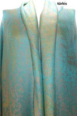 Viskoseschals mit Paisleys und Ornamenten XL - vier Farben