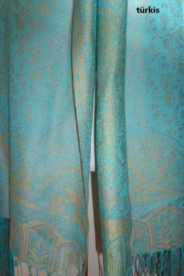 Viskoseschals mit Paisleys und Ornamenten XL - vier Farben