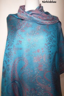 Viskoseschals mit Paisleys und Ornamenten XL - vier Farben