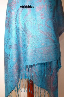 Viskoseschals mit Paisleys und Ornamenten XL - vier Farben