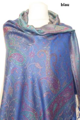 Viskoseschals mit Paisleys und Ornamenten XL - vier Farben