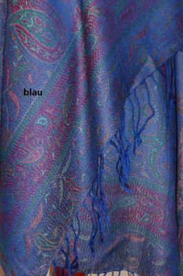 Viskoseschals mit Paisleys und Ornamenten XL - vier Farben