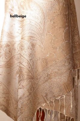 Viskoseschals mit Paisleys und Ornamenten XL - vier Farben