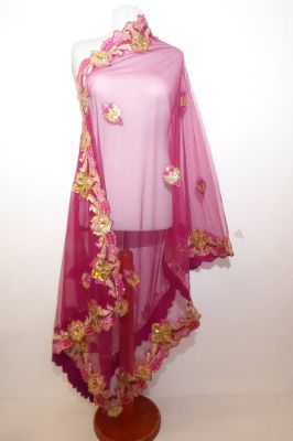 Opulentes Lengha Choli 3-teilig apricot