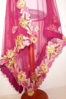 Opulentes Lengha Choli 3-teilig apricot