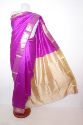 Sari Dekosilk magenta-creme