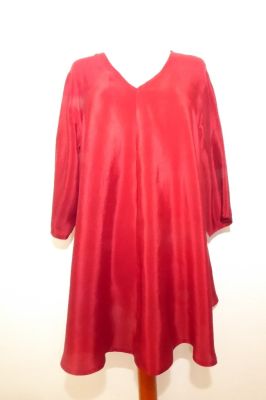 Seidentunika Abheeti dunkelrot - XXL