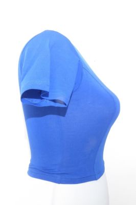 Saribluse 'Choli' Baumwoll-Jersey blau