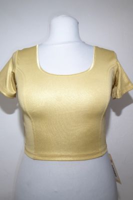 Saribluse Choli Polyesterl-Jersey gold
