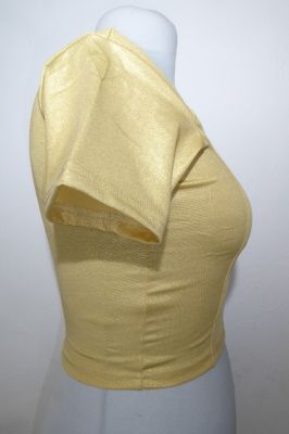 Saribluse 'Choli' Polyesterl-Jersey gold