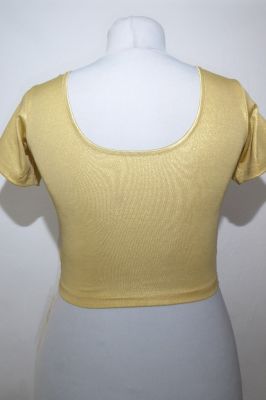 Saribluse 'Choli' Polyesterl-Jersey gold