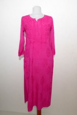 10 Viskose-Tunika Shunyo fuchsia