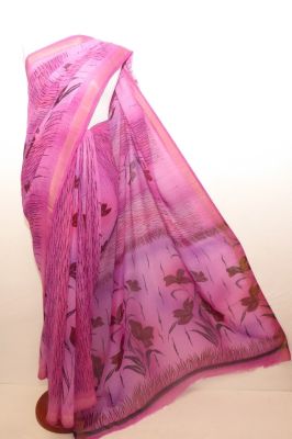 Lagerräumung - Chiffonsari Brasso lila