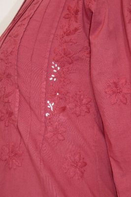 Baumwoll-Bluse 'Preetam' weinrot - B-Ware