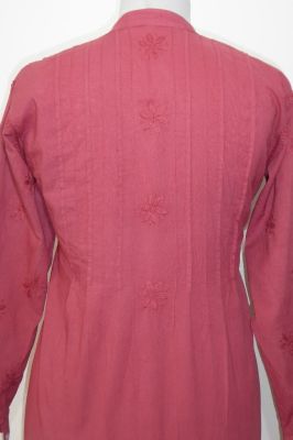 Baumwoll-Bluse 'Preetam' weinrot - B-Ware