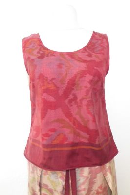 Seidentop Linda rubinrot-weinrot