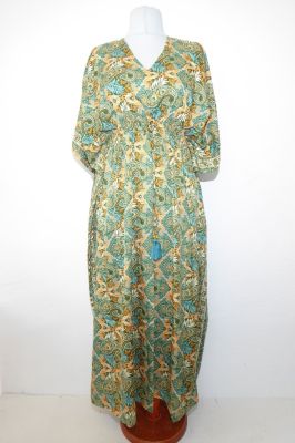 Kaftan Nirmala Kunstseide hellgrün