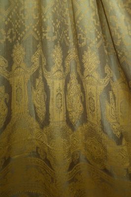 Seidensari helloliv, indischer 2nd hand Seidensari helloliv