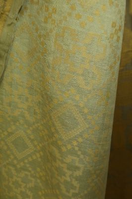 Seidensari helloliv, indischer 2nd hand Seidensari helloliv