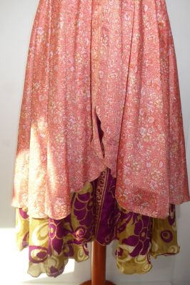 Kleid 'Tilasmi' apricot-dunkelgold