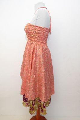 Kleid 'Tilasmi' apricot-dunkelgold