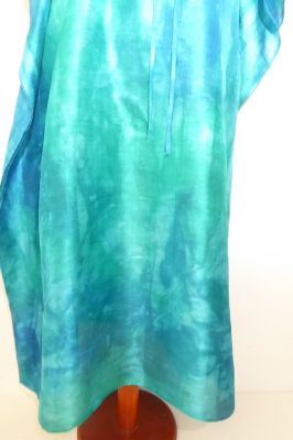 Kaftan 'Aloka' Seide türkis XXL