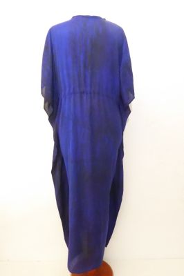 Kaftan 'Aloka' Kreppseide blauviolett XXL