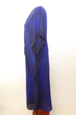 Kaftan 'Aloka' Kreppseide blauviolett XXL