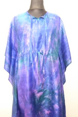 Kaftan 'Aloka' Seide flieder-violett XXL