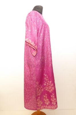 Kaftan 'Chandrika' aus reiner Seide, Seidenkaftan rosa