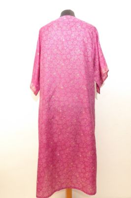 Kaftan 'Chandrika' aus reiner Seide, Seidenkaftan rosa