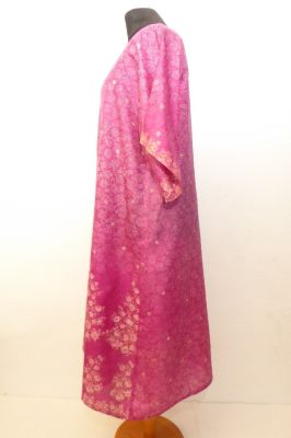 Kaftan 'Chandrika' aus reiner Seide, Seidenkaftan rosa