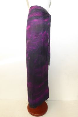 Wickelhose aus reiner Seide - magenta-violett - Größe L