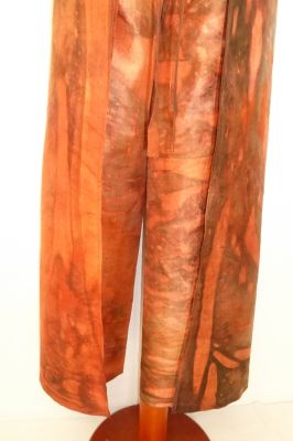 Wickelhose aus reiner Seide - terra - zwei Größen